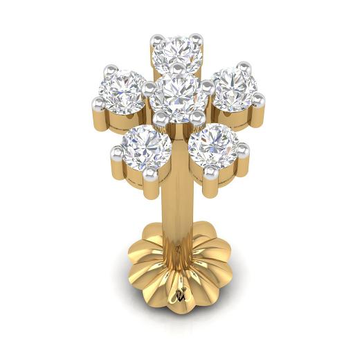 Diamond world nose hot sale pin with price