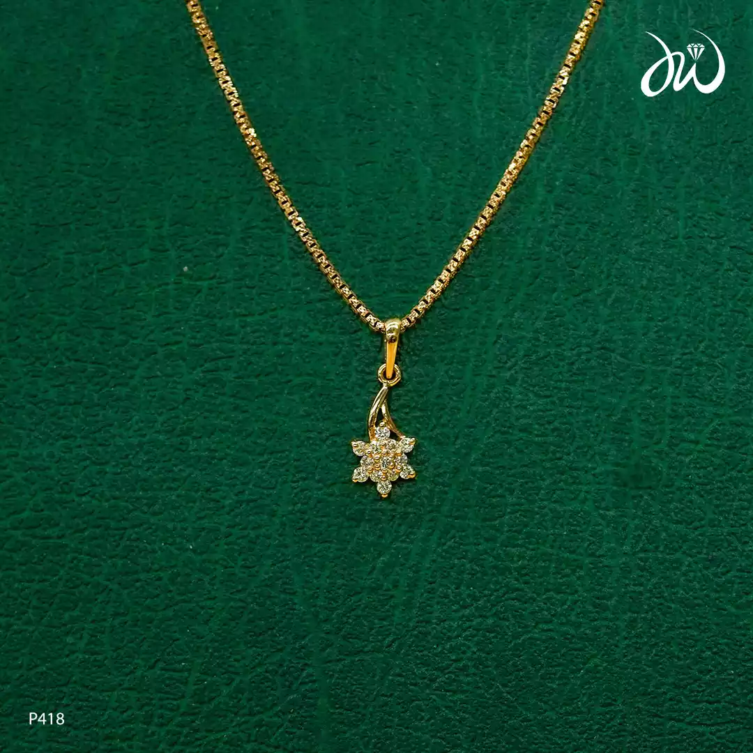 Diamond Locket Diamond World Ltd Diamond Cluster Pendant Necklace