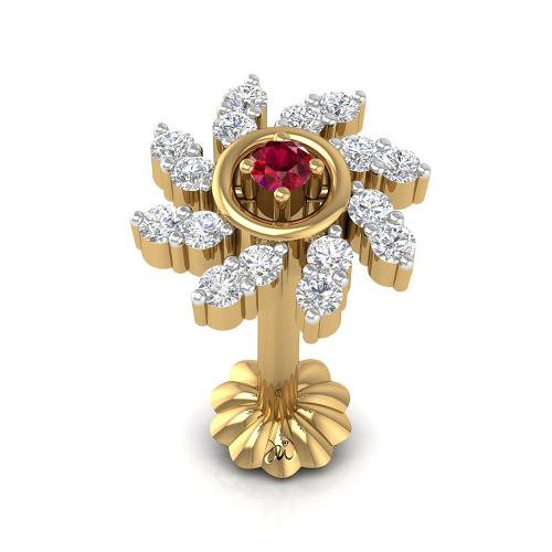 Diamond world nose pin on sale price