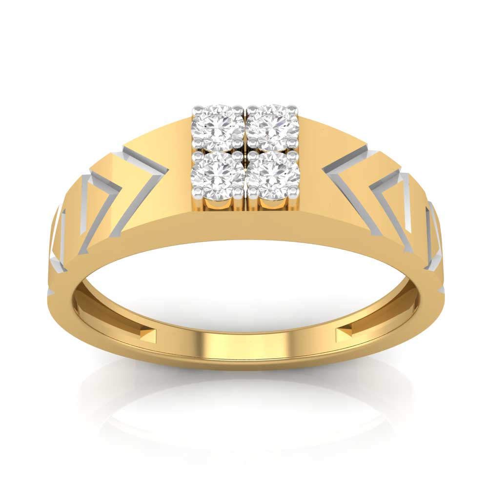Diamond gents ring