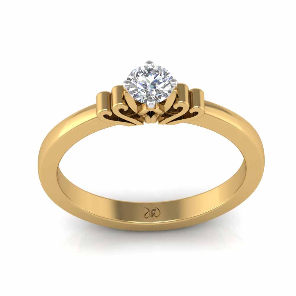 Diamond solitaire ring